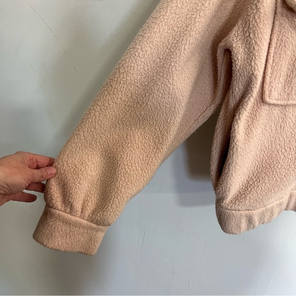 By Anthropologie Daily Practice Fleece Bomber Jacket - Picture 6 of 16